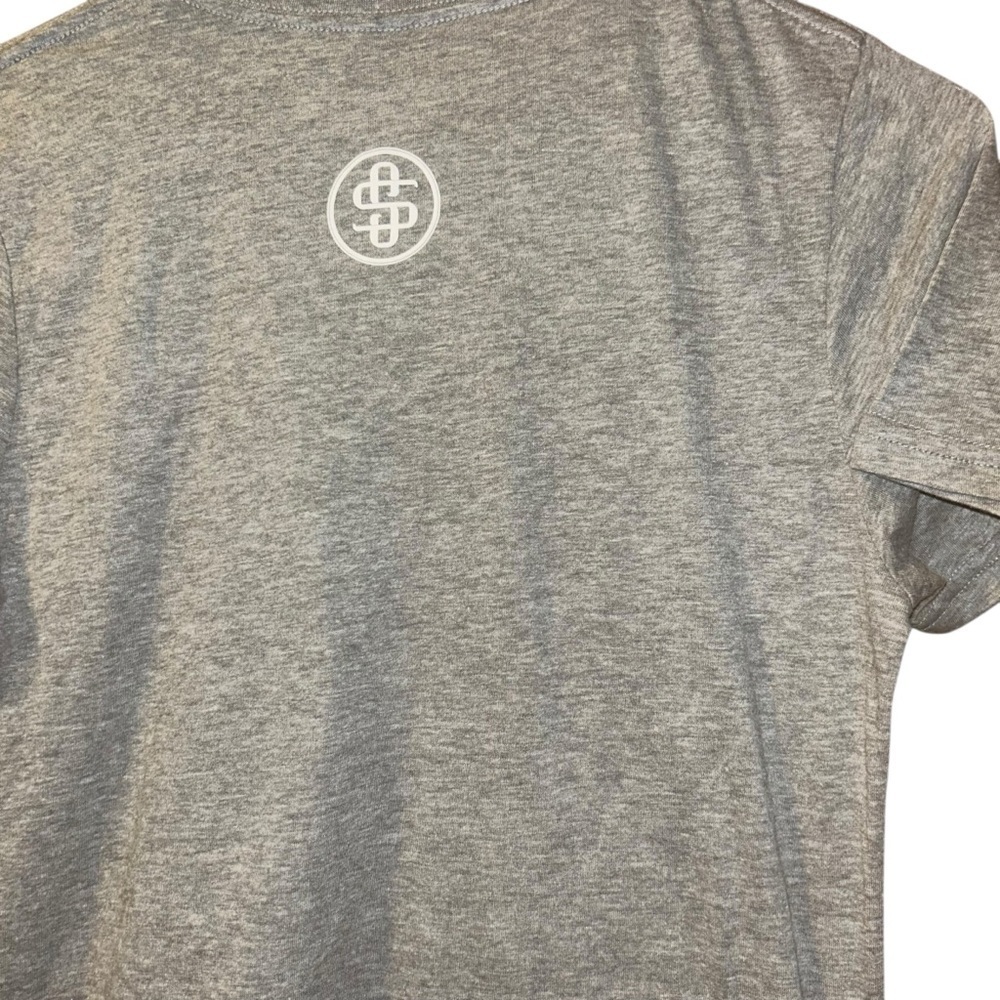 New simply southern happy fall pumpkins latte gray tshirt autumn leaves size M - Picture 3 of 4